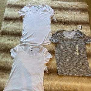 NWT White and Gray T-shirts Size S